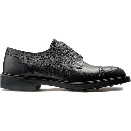 BARKER Keswick Shoes - Mens Brogues - Black Grain