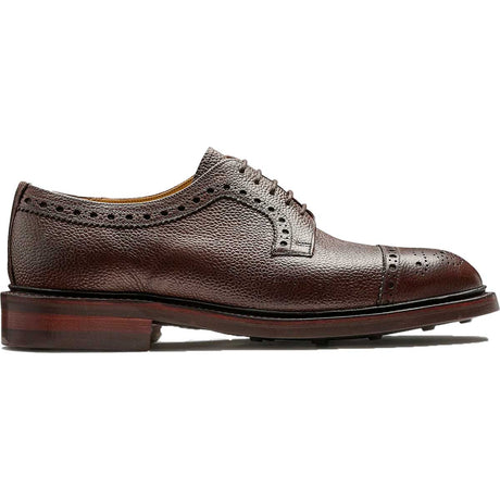 BARKER Keswick Shoes - Mens Brogues - Chocolate Grain