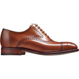 BARKER Lerwick Shoes - Mens Oxford Brogues - Antique Rosewood Calf