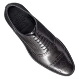 BARKER Lerwick Shoes - Mens Oxford Brogues - Black Calf
