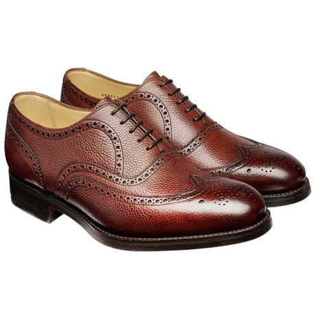BARKER Malton II Shoes - Mens Brogue - Cherry Grain