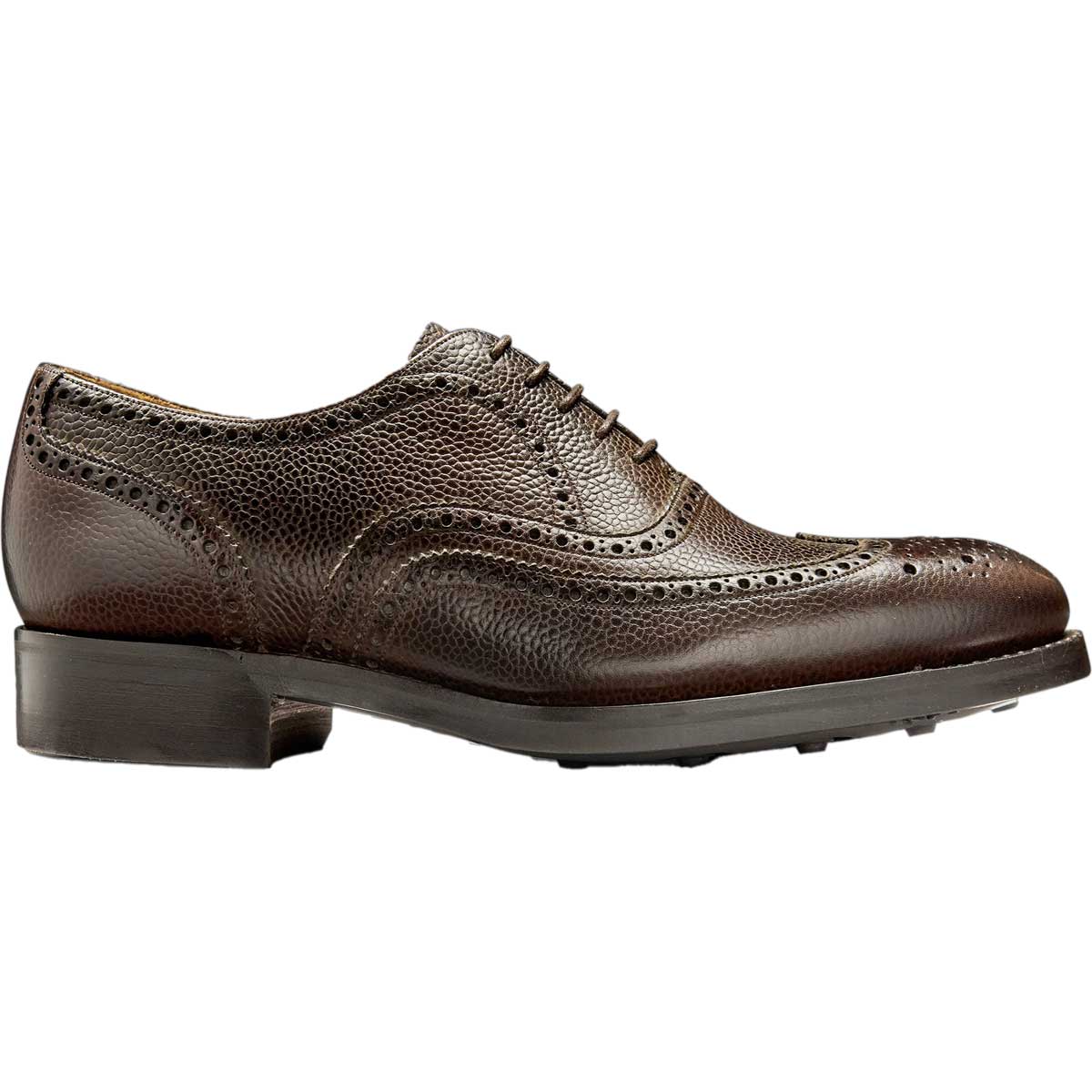 BARKER Malton II Shoes - Mens Brogue - Chocolate Grain