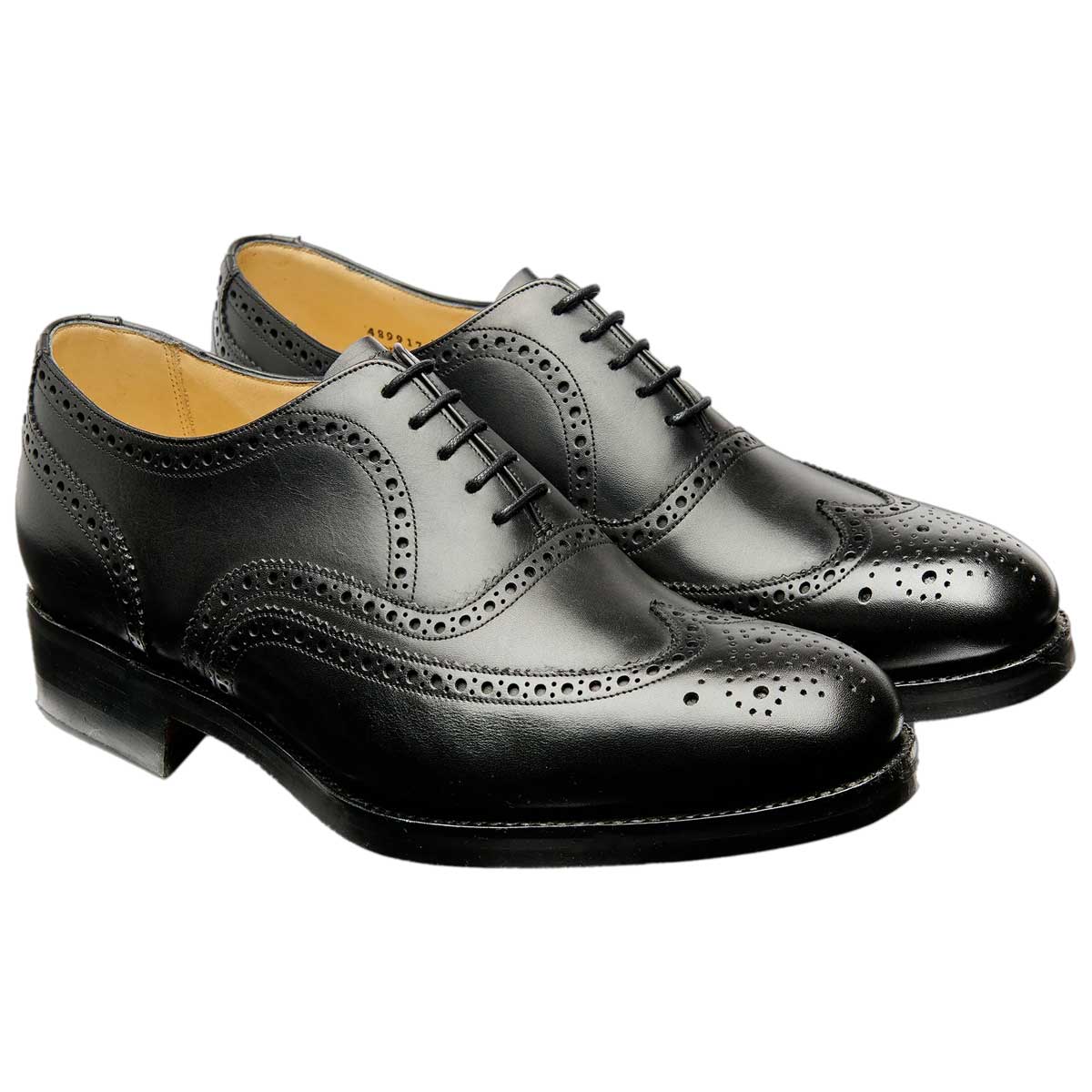 BARKER Malton II Shoes - Mens Brogue - Black Calf