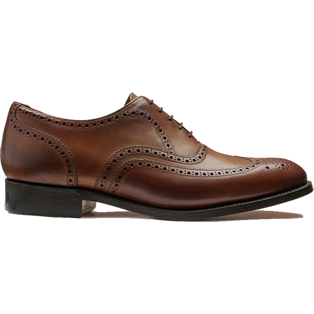 BARKER Malton Shoes - Mens Oxford Brogue - Brown Calf