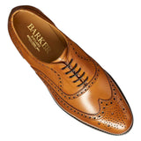 BARKER Malton Shoes - Mens Oxford Brogue - Cedar Calf