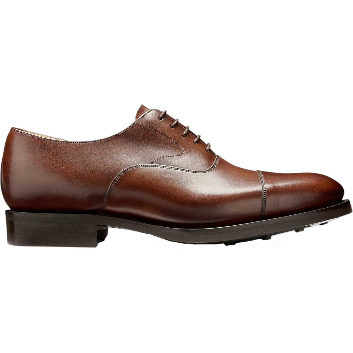 BARKER Malvern II Shoes - Mens Toe Cap Oxford - Ebony Calf