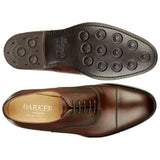 BARKER Malvern II Shoes - Mens Toe Cap Oxford - Ebony Calf