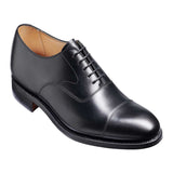 BARKER Malvern Shoes - Mens Toe Cap Oxford - Black Calf