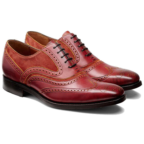 BARKER McClean Shoes - Mens Brogue - Rum & Mustard