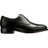 BARKER Mowbray Shoes – Mens Semi-Brogue Oxford – Black Calf