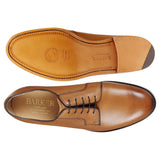 BARKER Nairn Shoes – Mens Country Derby Dainite Sole – Tan Fine Grain