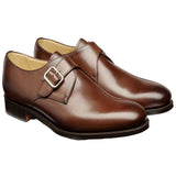 BARKER Northcote Single Monk Strap Shoes - Mens - Ebony Calf