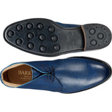 BARKER Orkney Boots - Mens Chukka Boots Dainite Sole - Navy Grain