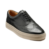 BARKER Owen Shoes - Men's Brogue Sneaker - Black Calf