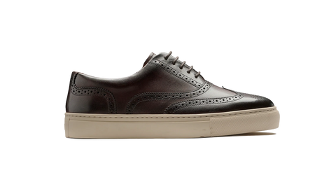 BARKER Owen Shoes - Men's Brogue Sneaker - Mocha Calf