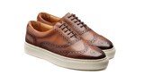 BARKER Owen Shoes - Men's Brogue Sneaker - Walnut Calf