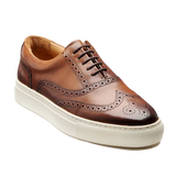 BARKER Owen Shoes - Men's Brogue Sneaker - Walnut Calf