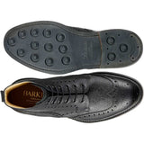 BARKER Pennine Boots - Mens Derby Brogue - Black Grain