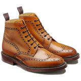 BARKER Pennine Boots - Mens Derby Brogue - Cedar Calf