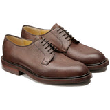 BARKER Penrith Shoes - Mens Derby - Chocolate Grain