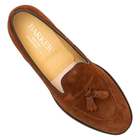 BARKER Pevensy Loafers - Old Snuff Suede