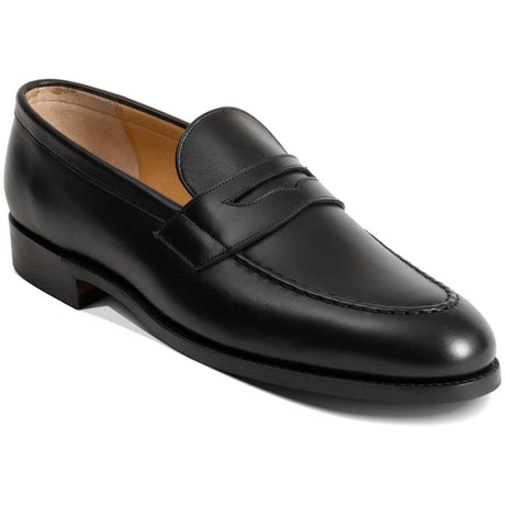 BARKER Shoes Braunton - Classic Leather Loafers - Black Calf