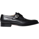 BARKER Shoes Brayton - Leather Monk Strap - Black Calf