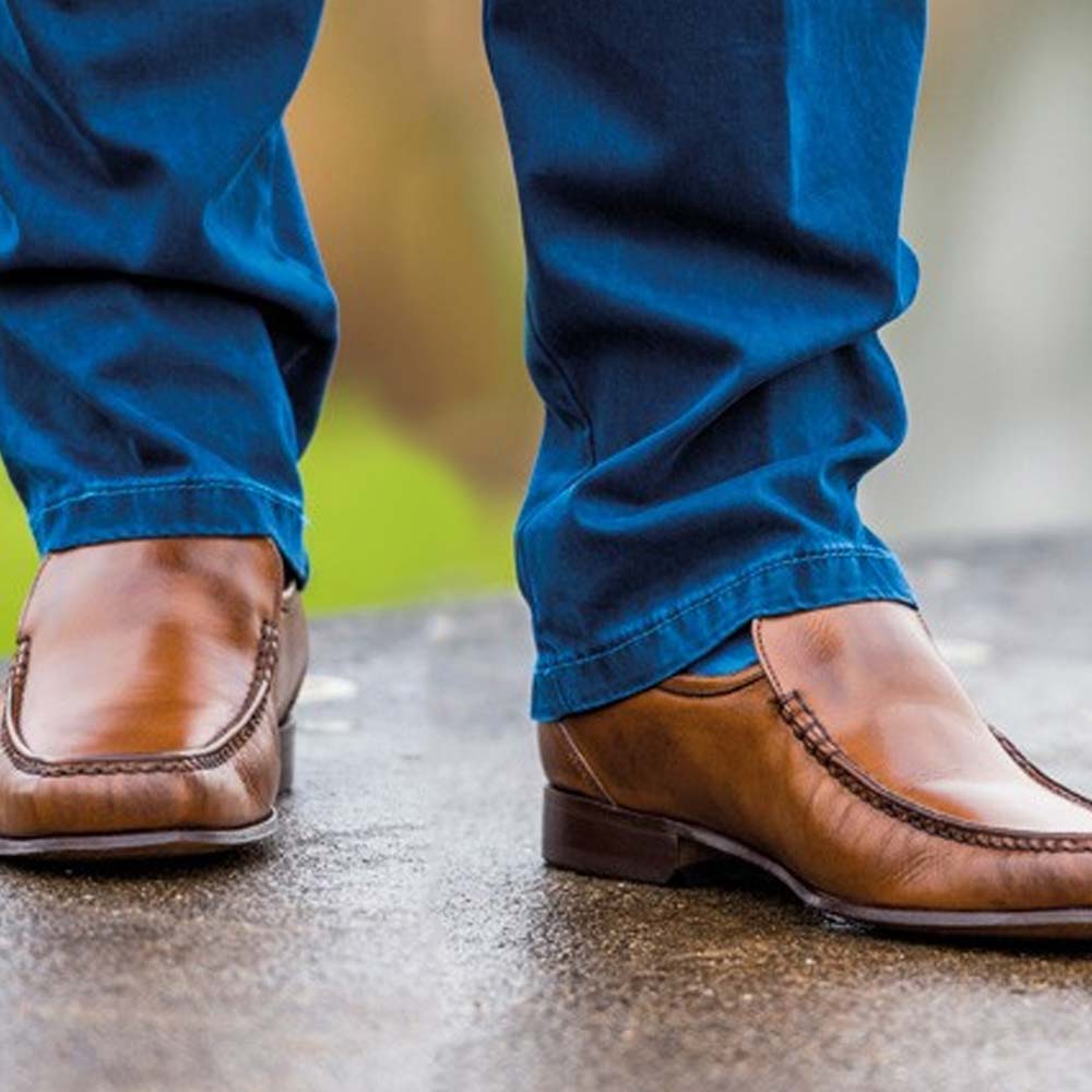 40% OFF BARKER Javron Shoes - Mens Moccasins - Brown Burnished Calf - Size: UK 9