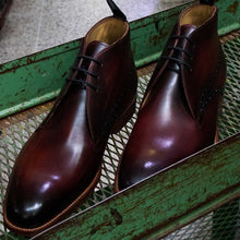 Load image into Gallery viewer, BARKER Tyne Boots - Mens Chukka - Hand Brushed Burgundy
