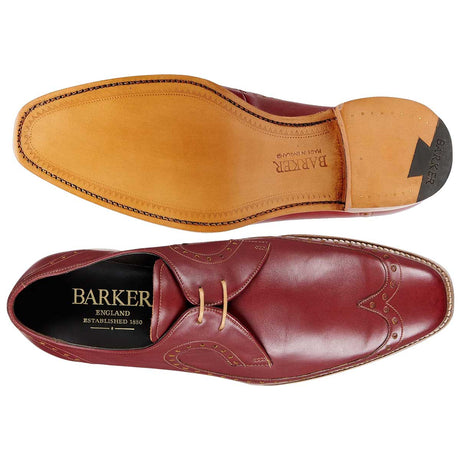BARKER Woody Shoes - Mens Brogues - Rum & Mustard Calf