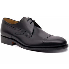 Load image into Gallery viewer, BARKER Wye Shoes - Mens Derby - Black Calf
