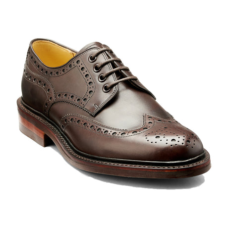 BARKER Kendall Shoes - Mens Brogues - Dark Ebano Calf - front view
