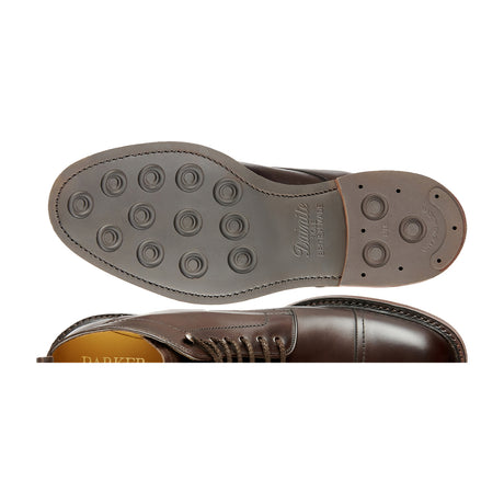 BARKER Langdale Boots - Mens Lace Up - Dark Ebano Calf - sole view