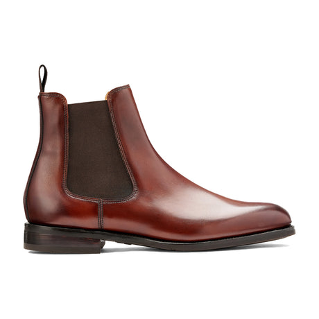BARKER Wantage Boots - Mens Chelsea - Walnut Calf - side view