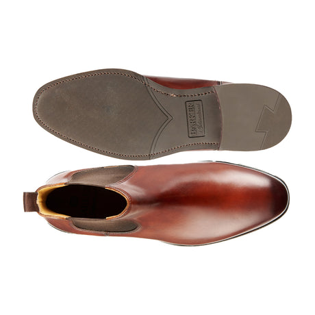 BARKER Wantage Boots - Mens Chelsea - Walnut Calf - sole view