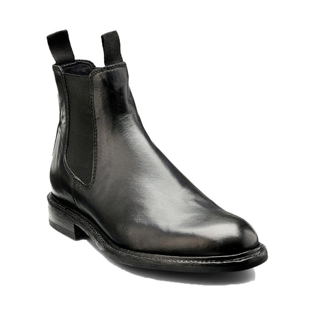 BARKER Wick Boots - Mens Chelsea - Black Dip Dyed - front view