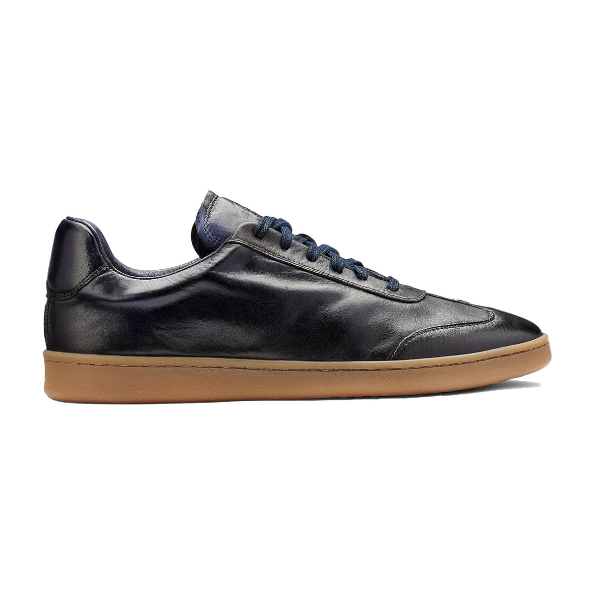 BARKER Wyatt Sneakers - Mens - Navy Dip Dyed - side view