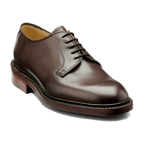 BARKER Penrith Shoes - Mens Derby - Dark Ebano Calf - front view