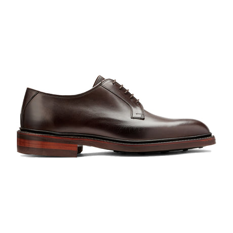 BARKER Penrith Shoes - Mens Derby - Dark Ebano Calf - side view
