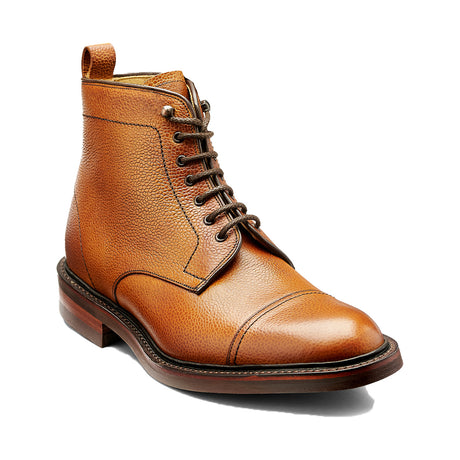 BARKER Langdale Boots - Mens Lace Up - Cedar Grain - front view