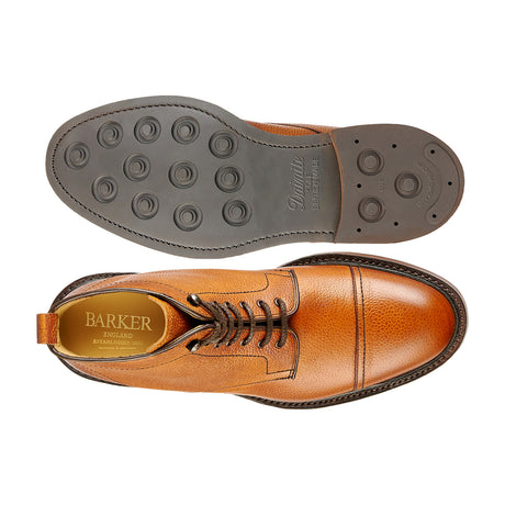 BARKER Langdale Boots - Mens Lace Up - Cedar Grain - sole view