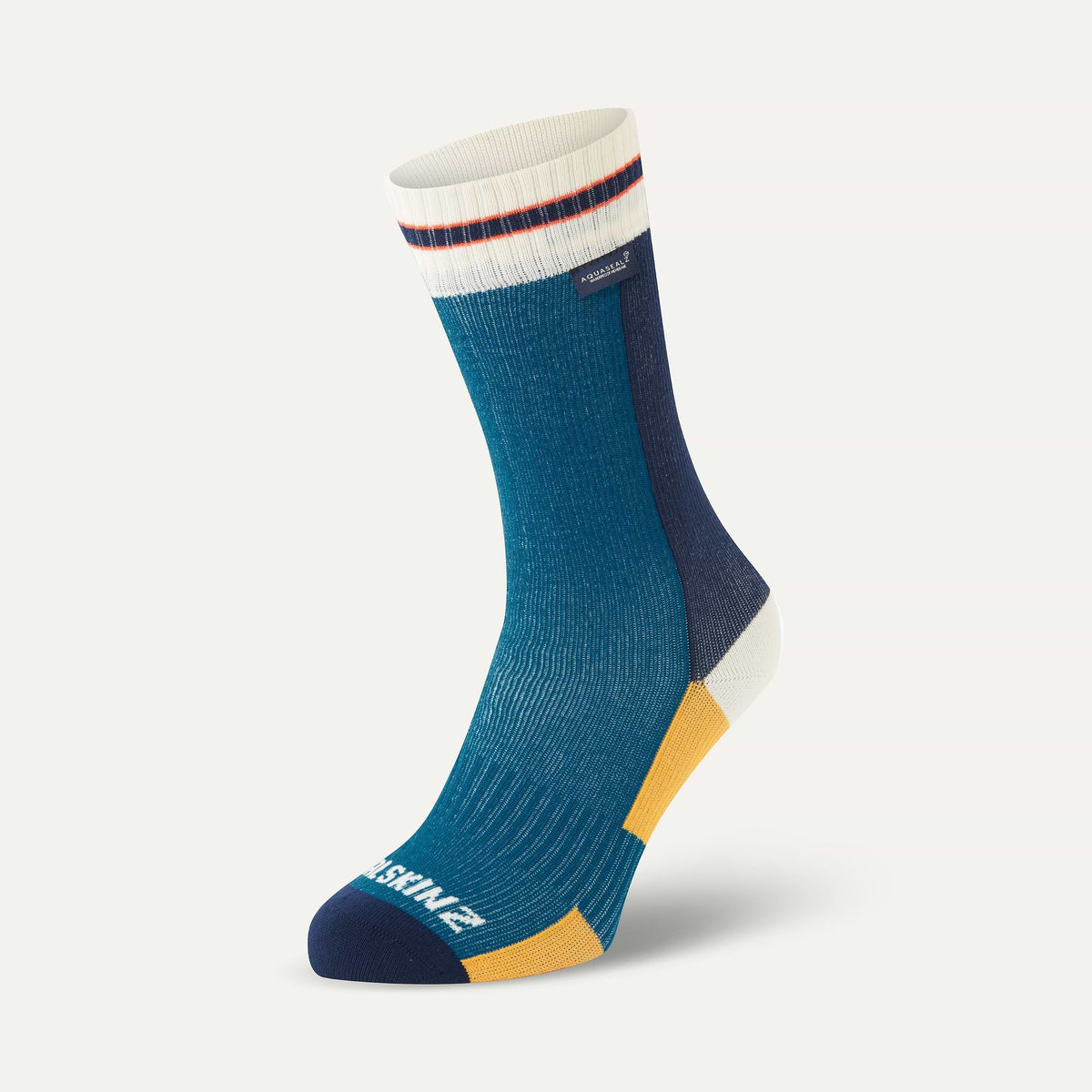 SEALSKINZ Billockby Waterproof All Weather Mid Length Lightweight Cycling Sock - product view 2
