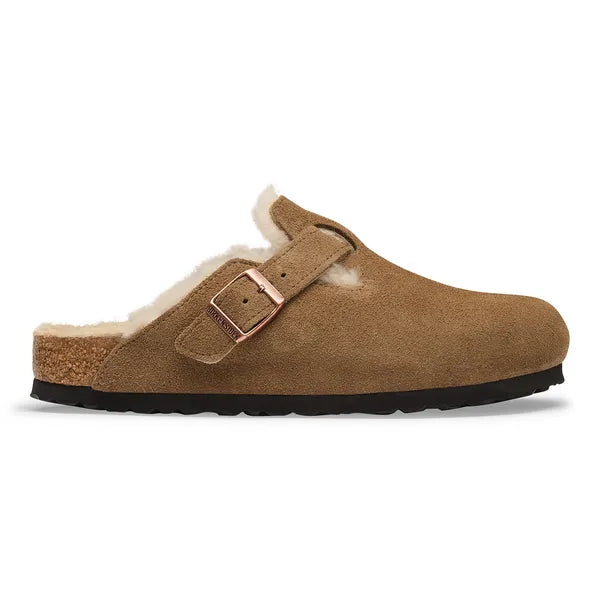 BIRKENSTOCK Boston Shearling Dark Tea - side view