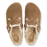 BIRKENSTOCK Boston Shearling Dark Tea - top view