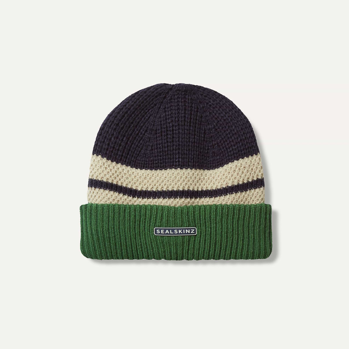 SEALSKINZ Bittering Waterproof Cold Weather Textured Roll Cuff Beanie - product view 1