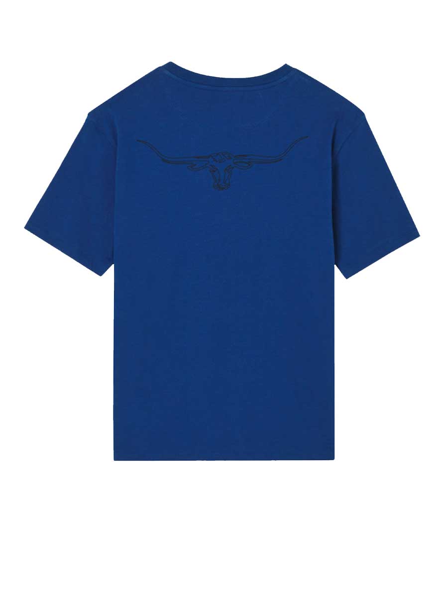 30% OFF RM WILLIAMS Byron T-Shirt - Men's Crew Neck - Blue - Size: Small