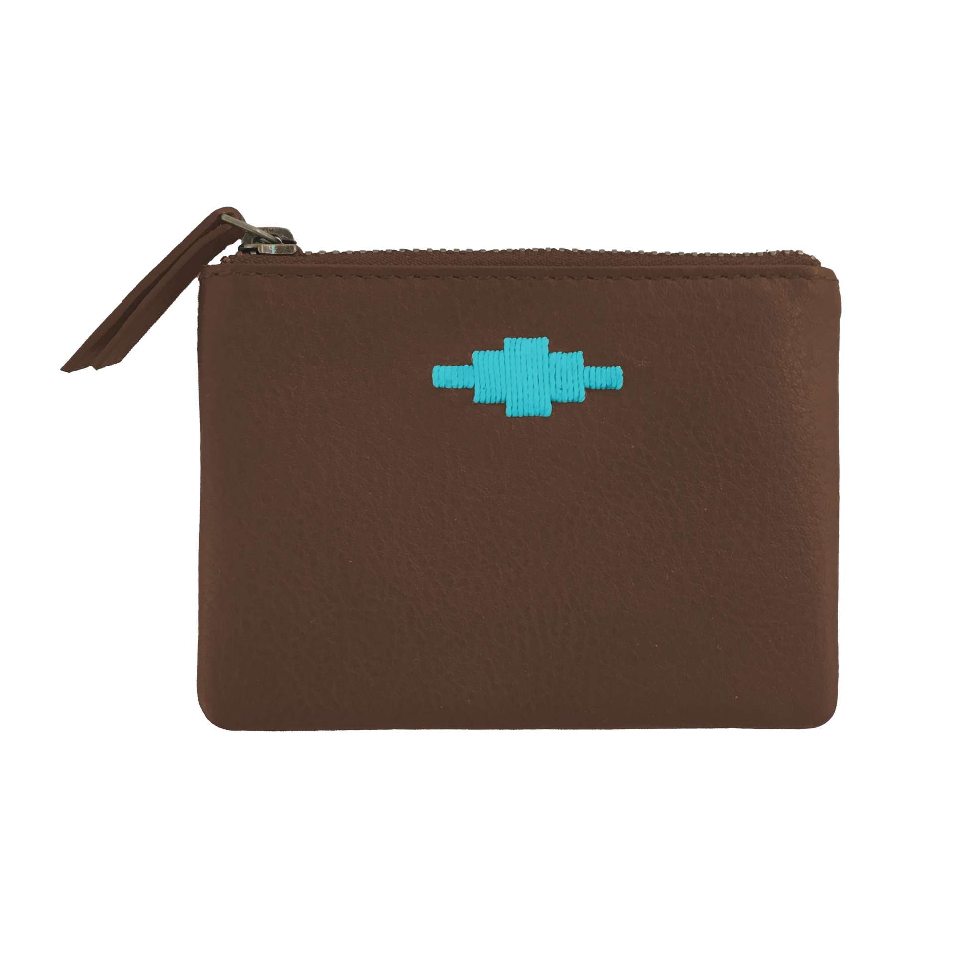 PAMPEANO - Cambio Pouch Purse - Brown Leather