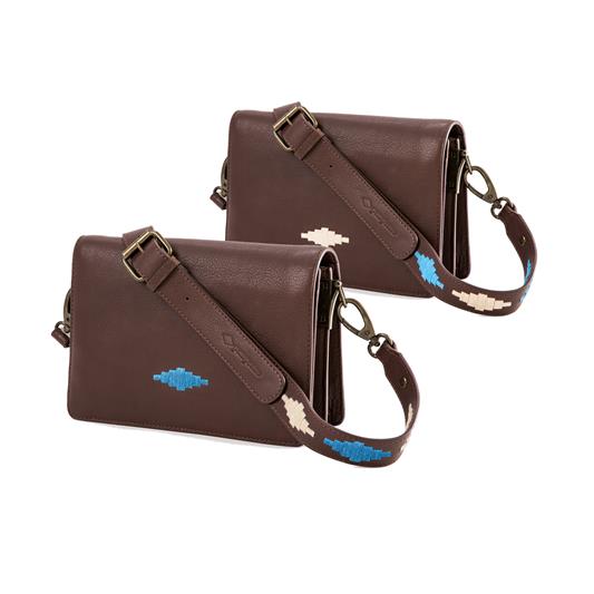 Pampeano - Ladies Estillo Crossbody Bag - Brown Leather