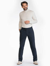 Load image into Gallery viewer, BRUHL Catania B Chinos - Men&#39;s Autumn Weight Cotton 184060 - Navy
