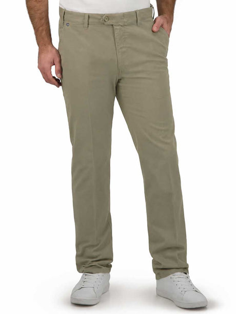 BRUHL Montana Trousers - Four Seasons Chinos 184090 - Taupe
